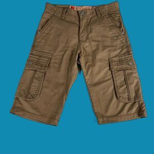 Bawang Cheng Cargo Shorts 33W | Brown Utility Streetwear Y2K Skater Pockets‎
